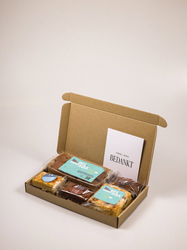 Koekcadeau Heel Erg Bedankt – Mix van 5 koeken van De Koekfabriek