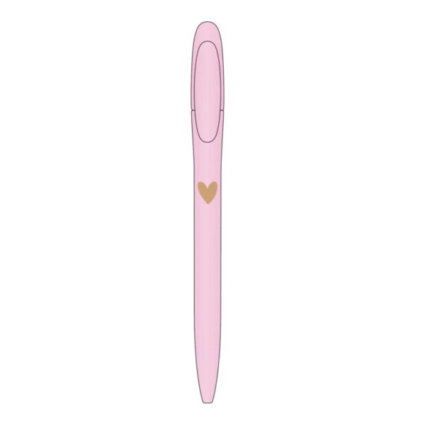 Pen – Roze met hartje