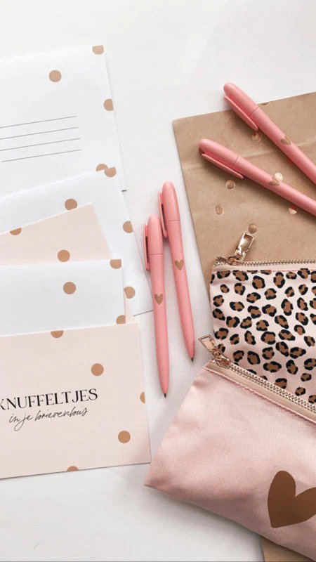 Pen – Roze met hartje