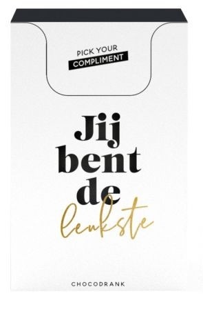 Chocomelk doosje met complimenten – Pick Your Compliment