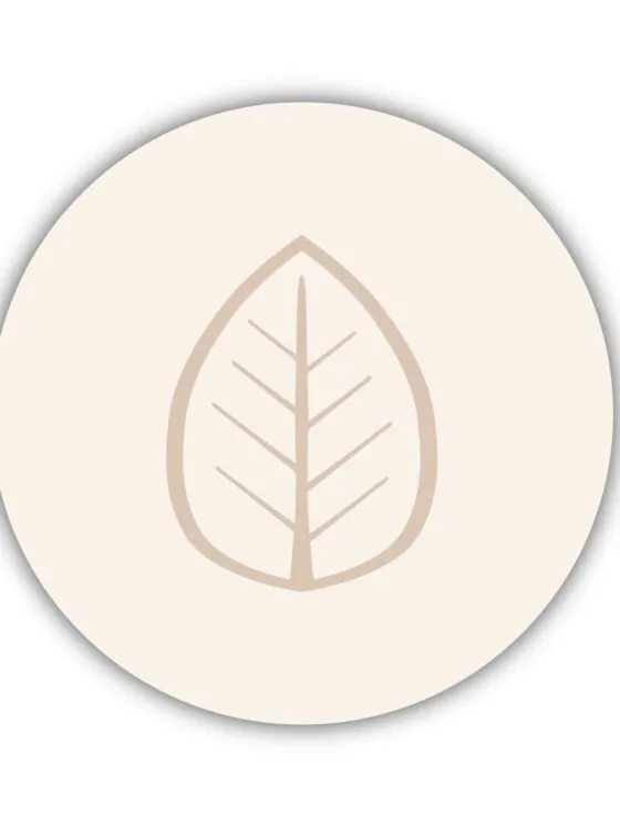 Onderzetter Blad Beige