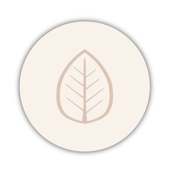 Onderzetter Blad Beige