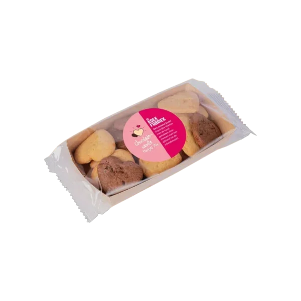 De Koekfabriek - Chocolate chip/vanille hartjes tray