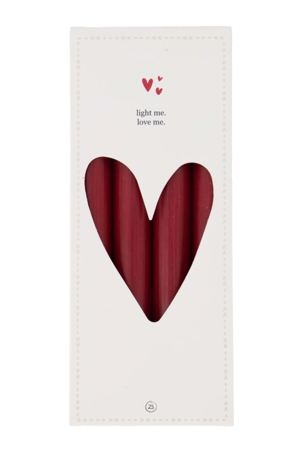 Zusss set van 4 rustieke kaarsen 20cm - Port rood Zusss set van 4 rustieke kaarsen 20cm - Port rood