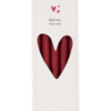 Zusss doosje met 10 extra smalle kaarsjes 1,2 cm - Port rood
