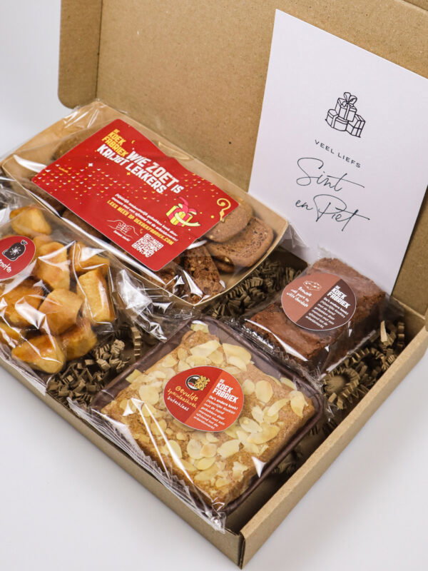 Brievenbuscadeau Sinterklaas – Koekjesbox van De Koekfabriek