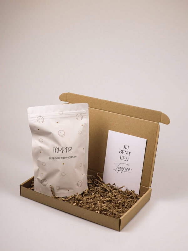 Brievenbus cadeau snoep topper – Lekkere verrassing voor een kanjer