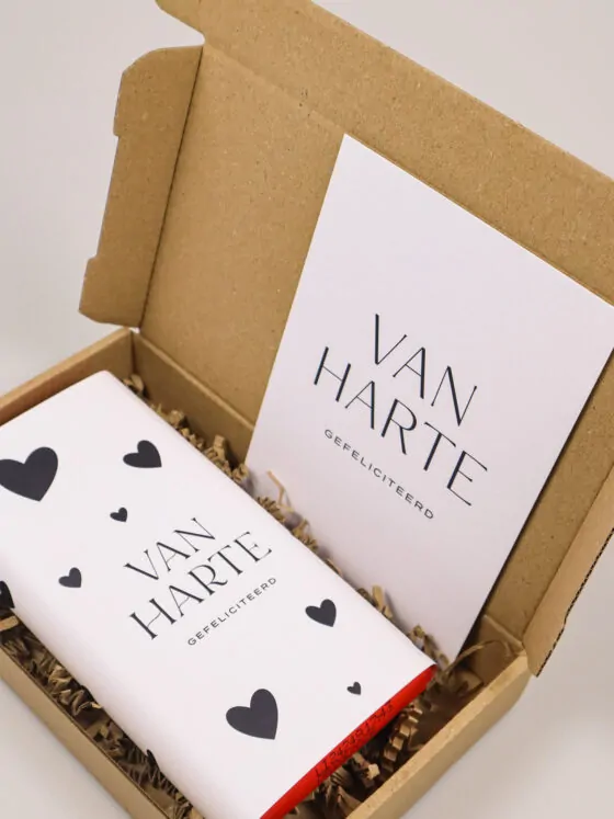 Brievenbuscadeau Gefeliciteerd – Tony’s Chocolade Van Harte