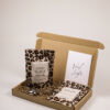 Brievenbus cadeau – Panterprint thee, snoep en theelepel