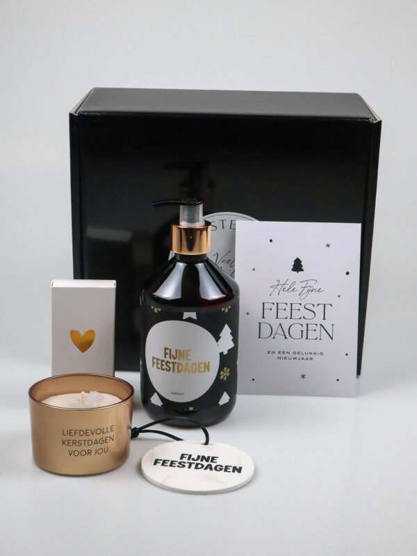 Kerst cadeaupakket – Handzeep, Kaars & Kersthanger