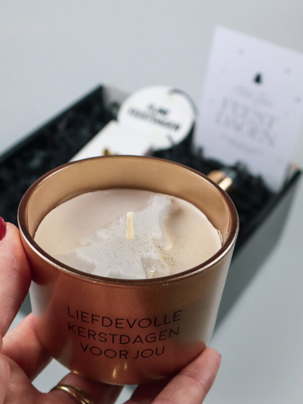 Kerst cadeaupakket – Handzeep, Kaars & Kersthanger