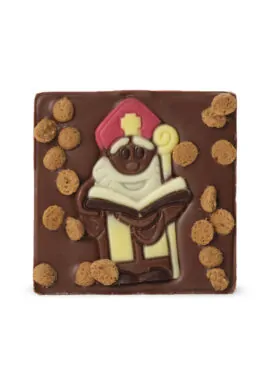 Chocoladereep Chunk Sinterklaas - Melkchocolade met Pepernootjes