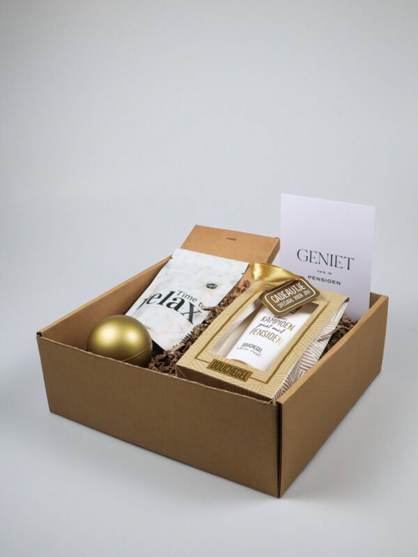 Pensioen cadeaupakket – geniet van je pensioen met douchegel, badzout & meer Pensioen cadeaupakket – geniet van je pensioen met douchegel, badzout & meer