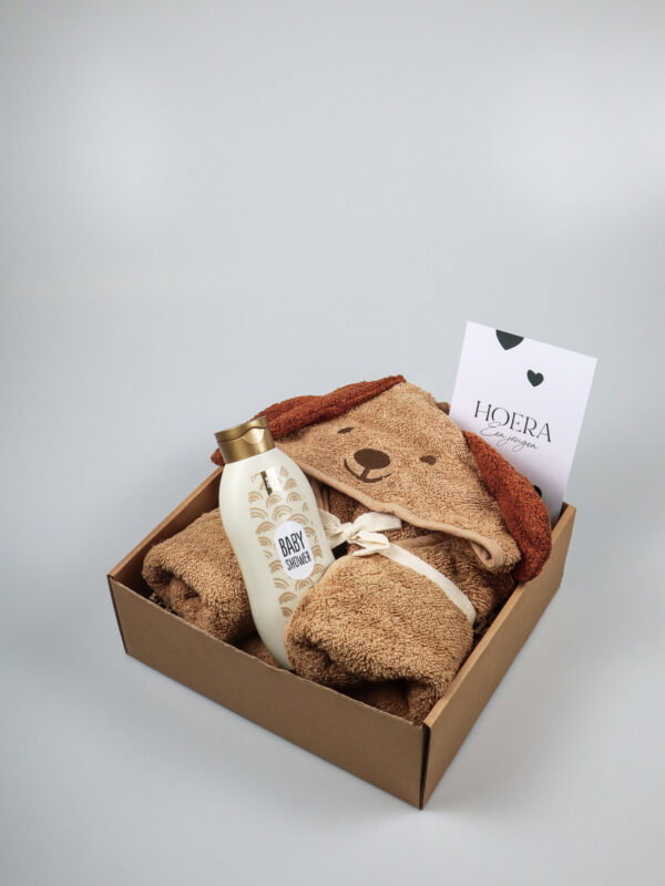 Baby cadeaupakket Diego hond – zacht, warm en praktisch