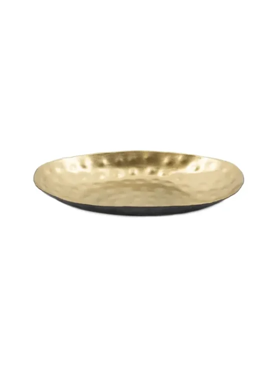 Schaaltje ovaal - Zwart met goud