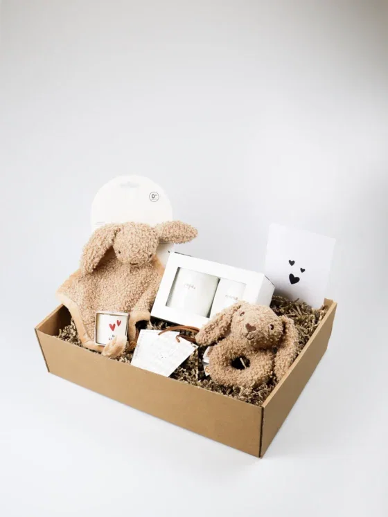 Kraamcadeaupakket Bunny Riverside – Voor baby & ouders - Jollein & Zusss Kraamcadeaupakket Bunny Riverside – Voor baby & ouders - Jollein & Zusss