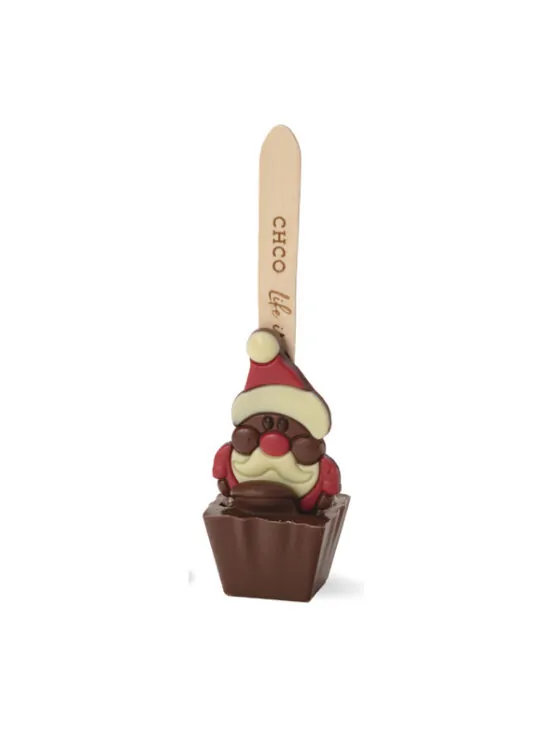 chocolademelk lepel kerstman