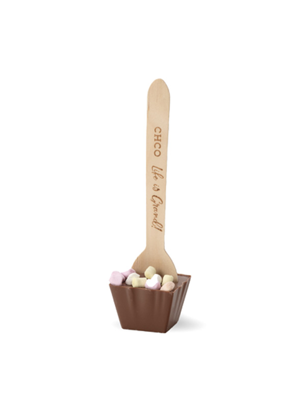 Chocoladelepel marshmallow - Creamy melkchocolade Chocoladelepel marshmallow - Creamy melkchocolade