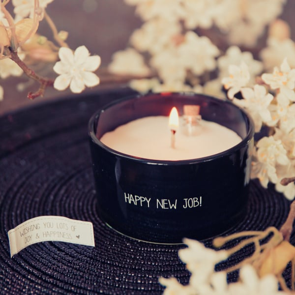 Flessenpost Kaars – Happy new job! - Warm Cashmere Flessenpost Kaars – Happy new job! - Warm Cashmere