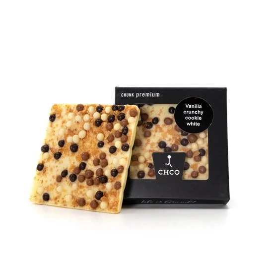 Chocoladereep Chunk Vanilla Crunchy Cookie – Witte chocolade