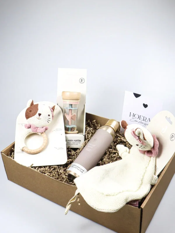Baby cadeaupakket Jill – Lief, roze en verrassend compleet - Jollein