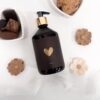 Handzeep hartje – Retro brown met goudfolie pompje