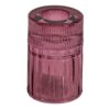 Glazen kaarsenstandaard - Roze