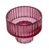 Glazen waxine en kaarsenstandaard - Roze Glazen waxine en kaarsenstandaard - Roze