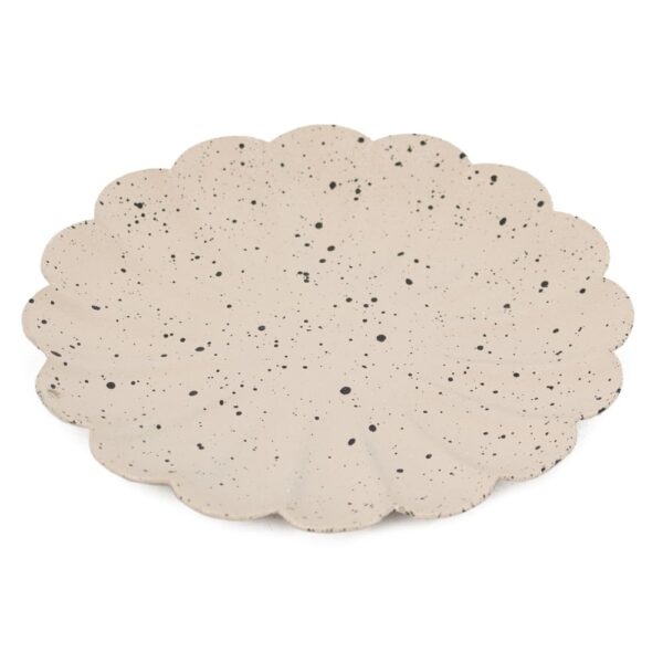 Metalen schaaltje dots - zand