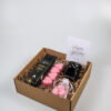Verjaardag Cadeaupakket – Met Wijn, Geurbrander, Waxinelichtjes & Amberblokjes