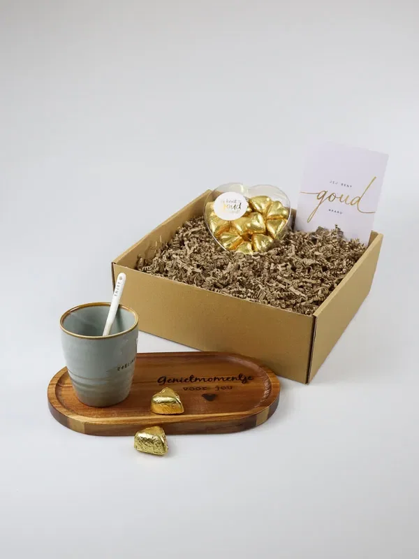 Cadeaupakket Jij bent goud waard – Origineel en stijlvol geschenk met Zusss