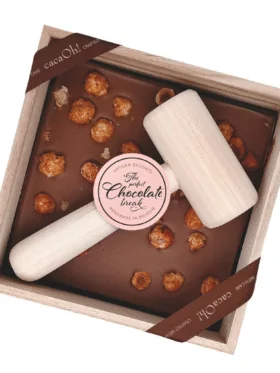 Chocoladereep CacaOh! – Hamerbox Melk Hazelnoot 160 g