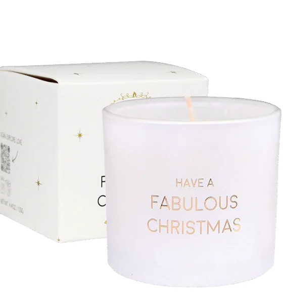 Geurkaars wens armband - Winter wood – Have a fabulous Christmas