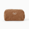 Etui opbergtasje beige – stijlvol ribstof tasje voor onderweg of thuis