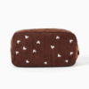 Etui opbergtasje hartjes - Chocolate