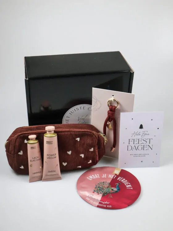 Luxe kerst cadeaupakket met etui