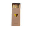 Lucifers beige - Goud hartje