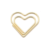 Paperclips gouden hartvorm – Set van 3 stuks Paperclips gouden hartvorm – Set van 3 stuks