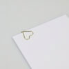 Paperclips gouden hartvorm – Set van 3 stuks Paperclips gouden hartvorm – Set van 3 stuks