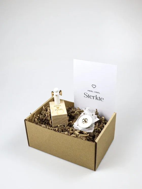 Cadeaupakket Sterkte – Räder Engel to Go & Geluksmunt Klavertje Vier Cadeaupakket Sterkte – Räder Engel to Go & Geluksmunt Klavertje Vier
