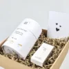 Cadeaupakket warm hugs – Kaarsenzand giftbox en lucifers