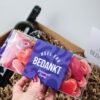 Cadeaupakket Bedankt met wijn, snoep en houten spel – Heel erg bedankt