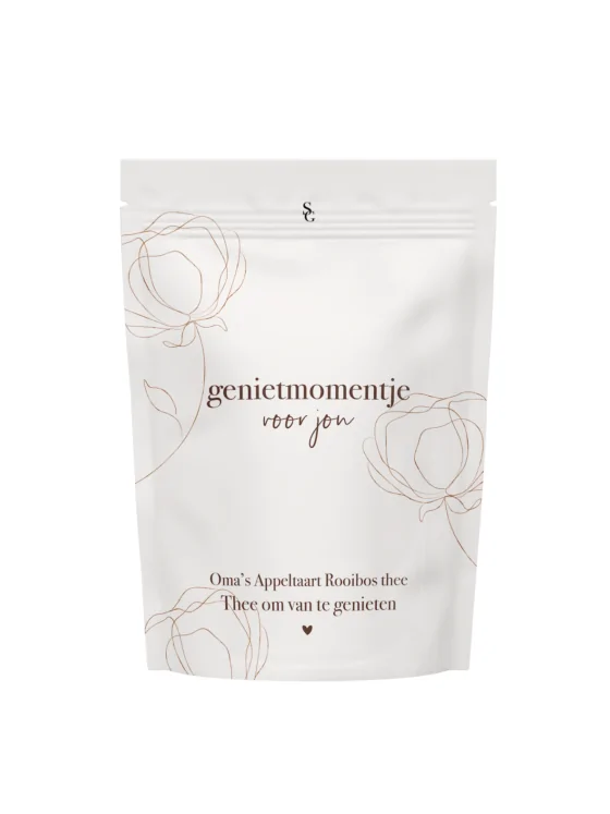 Thee Genietmomentje voor jou – Oma’s Appeltaart Rooibos thee