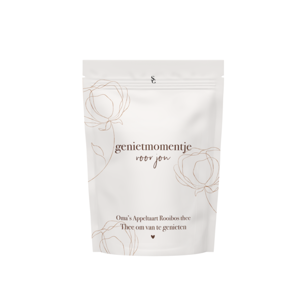 Thee Genietmomentje voor jou – Oma’s Appeltaart Rooibos thee Thee Genietmomentje voor jou – Oma’s Appeltaart Rooibos thee