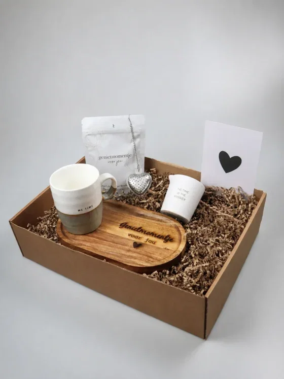 Geniet momentje cadeaupakket – Ontspannen met thee & Me Time
