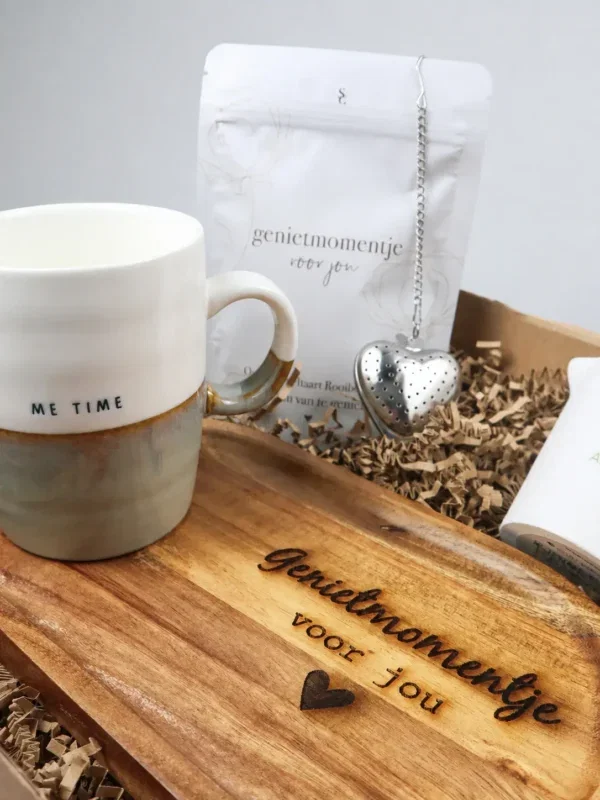 Geniet momentje cadeaupakket – Ontspannen met thee & Me Time