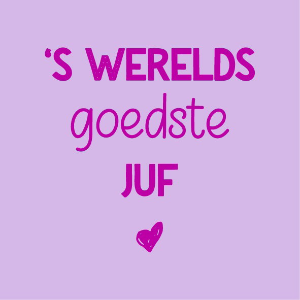 magneet tegeltje juf