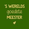 magneet tegeltje meester