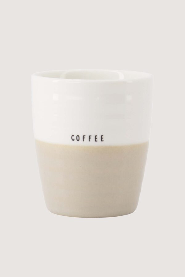 Zusss koffiemok Coffee - Wit/Zand