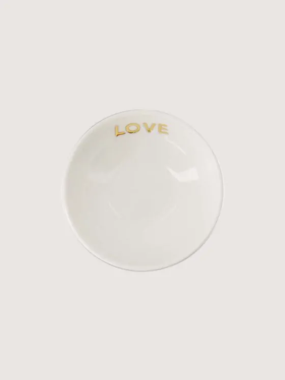 Zusss dipschaaltje - Love wit/goud